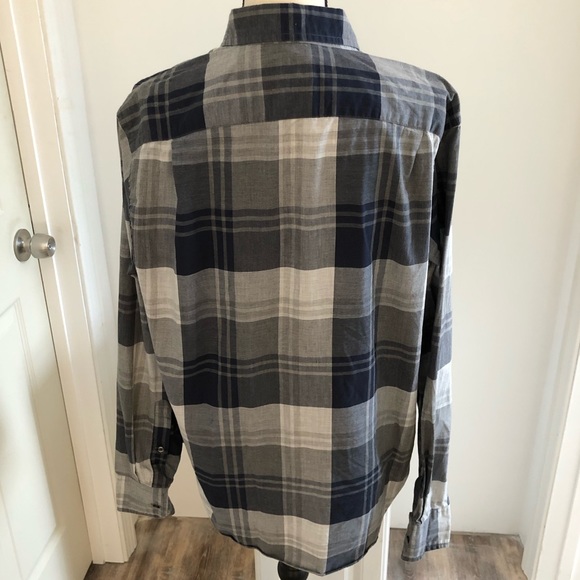 J. Crew men’s button down cotton plaid shirt Sz M - Picture 3 of 3